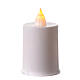 White Risen Christ LED votive candle 60 days s2
