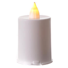 White votive candle with guardian angel LED 60 days