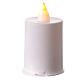 Veilleuse votive LED blanche mains croix effet flamme 60 jrs s2