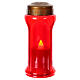 Veilleuse votive rouge Clara LED 60 jrs s1