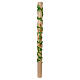 Paschal candle with ivy vines, cross, alfa and omega, 47 in s2