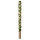 Paschal candle with ivy vines, cross, alfa and omega, 47 in s5