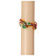 Paschal candle branch cross flowering branch 120 cm hand painted s7