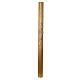 Golden Paschal candle with Baroque cross, alfa and omega, 47 in s2