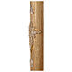 Golden Paschal candle with Baroque cross, alfa and omega, 47 in s4