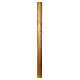 Paschal candle 120 cm Alpha Omega golden cross hand painted s5