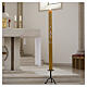 Paschal candle 120 cm Alpha Omega golden cross hand painted s2