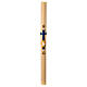 Paschal candle with dove over a blue cross, 3x47 in, beeswax s2