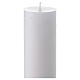 White Pascal candle, dove over a blue cross, 3x47 in s4