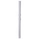 Paschal candle, white wax, 3x47 in, fishes over golden cross s5