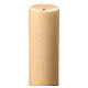 Beeswax Paschal candle, 3x47 in, dove over blue cross and golden background s4