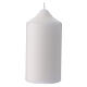 Set of 4 White Dove of Peace candles 12x6 cm s4