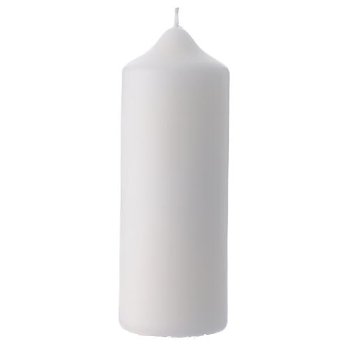 Set 4 bougies colombe blanche de la paix 16,5x5 cm 4