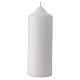 Set 4 bougies colombe blanche de la paix 16,5x5 cm s4
