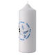 Set 4 candele colomba bianca della pace 16,5x5 cm s3