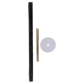 Prozessionsfackel aus gewachstem Stoff 70 cm