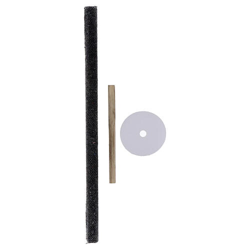 Prozessionsfackel aus gewachstem Stoff 70 cm 2