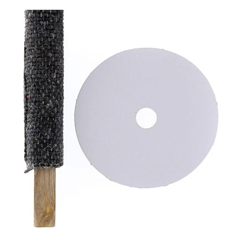 Prozessionsfackel aus gewachstem Stoff 70 cm 4