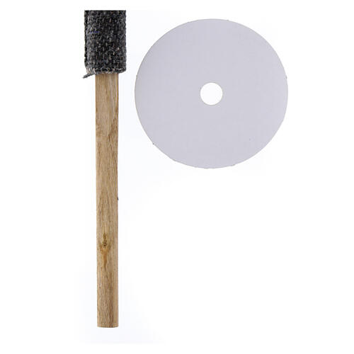 Prozessionsfackel aus gewachstem Stoff 70 cm 5