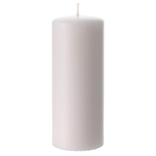 Weiße Kerze mit offiziellem Logo des Jubiläums 2025, 15x6 cm 3