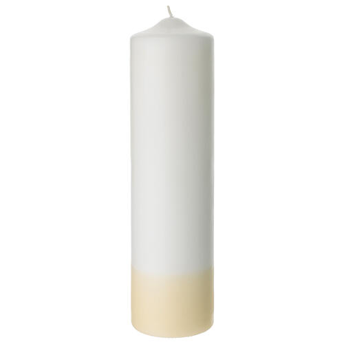 Wedding candle with heart and tree, diam. 3 in 5