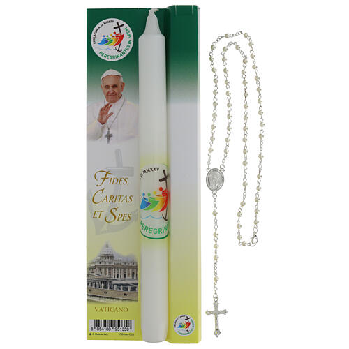 Official Jubilee candle and rosary set 1
