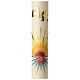Paschal candle with stylized sunrise, 80x8 cm s2