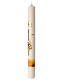 Paschal candle with wheat bas-relief, 31.5x3 in s3