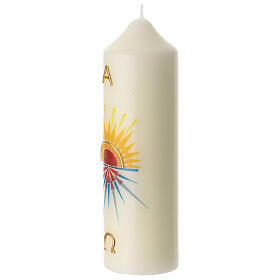 Cirio de altar alba estilizada 16x5 cm