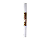 Paschal candle, white wax with gold leaf lamb, 31.5x47 in s5