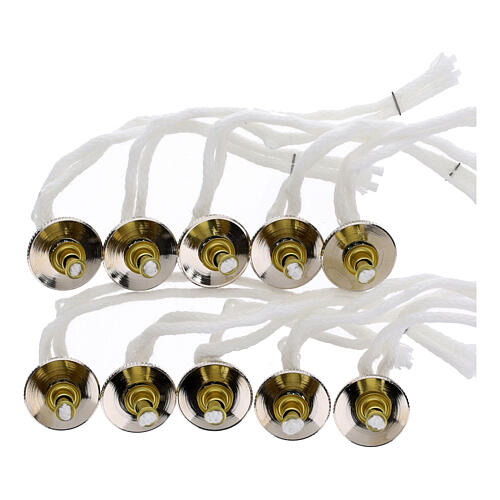 Capuchons en métal CONF. 10 pcs à visser diam. 1.6 cm pour recharger cartouche cire liquide 1