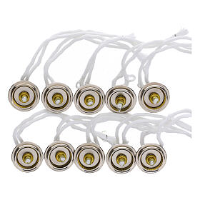 Bouchons en métal CONF. 10 pcs à visser diam. 2.7 cm pour cartouche cire liquide 10 pcs.