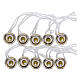 Tappi metallo CONF. 10 PZ avvitabile diam. 2.7 cm per cartuccia a cera liquida 10 pz. s1
