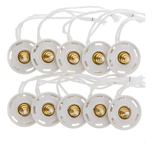 Tappi ricambi CONF. 10 PZ diam. 4 cm per cartuccia a cera liquida 1