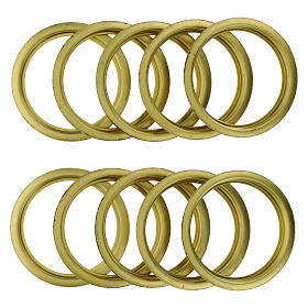 Anneaux rechange SET 10 PIÈCES raccord support de cartouche de bougie de 8 cm laiton