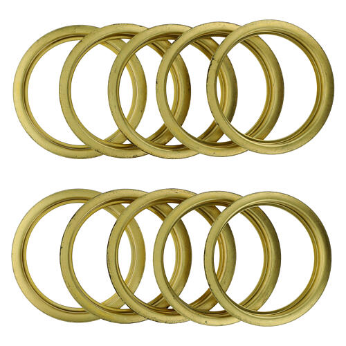 Anelli CONF. 10 PZ ricambi raccordo supporto cartuccia candela da 8 cm ottone 1