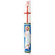 Hand-painted Blessed Christ White Paschal Candle, 8x120 cm s1