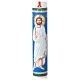 Hand-painted Blessed Christ White Paschal Candle, 8x120 cm s2