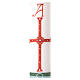 Hand-painted Blessed Christ White Paschal Candle, 8x120 cm s3