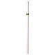Cero pasquale bianco con decalcomania diam. 6 cm croce e agnello 120 cm s8