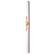White Paschal candle with lamb, alpha and omega decoration, 3x47 in s4
