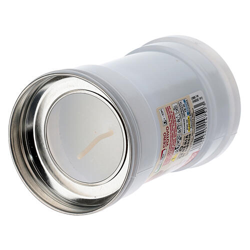 Bougie votive Pape François T30 blanche cire blanche 10 cm 3