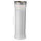 Bougie votive blanche T50 cire blanche Pape François 20 cm s2