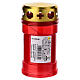 Bougie votive rouge P30 imperméable 12 cm s2