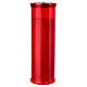 Lumino votivo Sacro Cuore di Gesù T60 rosso cera bianca diam. 7 cm - h. 20 cm - 90 ore s2