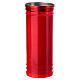 Cero votivo 4 giorni T80 Sacro Cuore di Gesù diam 8 cm rosso cera bianca 20 cm s2