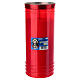 Cero votivo Sacro Cuore di Gesù T100 diam. 10 cm rosso cera bianca 10 giorni 25 cm s1