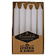 Velas esteáricas blancas CAJA 5 UDS. cilíndricas 15 cm s1