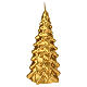 Golden Christmas Tree Candle 20 cm by Cereria Di Giorgio s2