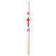 Wax Paschal candle with red cross, 3x47 in s3